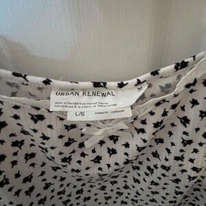 Urban Renewal Monochrome Floral Top